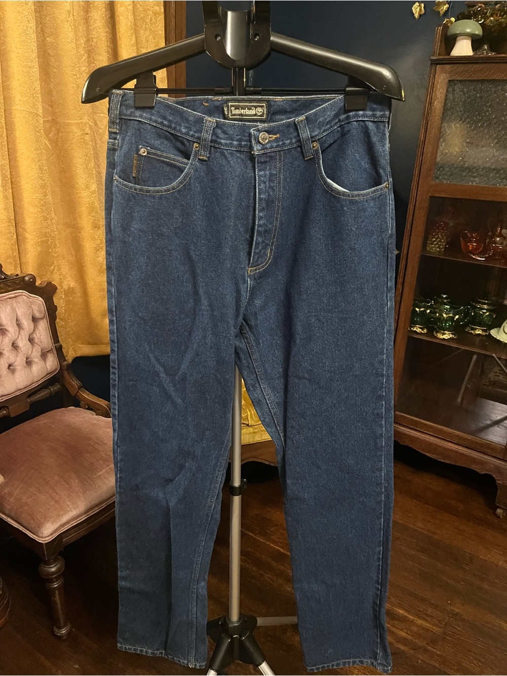 Timberland Men's Classic Navy Straight-Leg Jeans